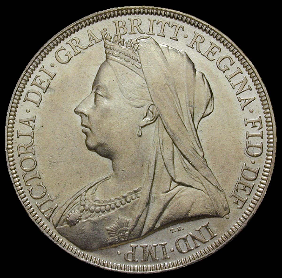 Marea Britanie – avers 1 coroană 1896 imagine obtinuta prin bunavoința Money Museum Zurich 