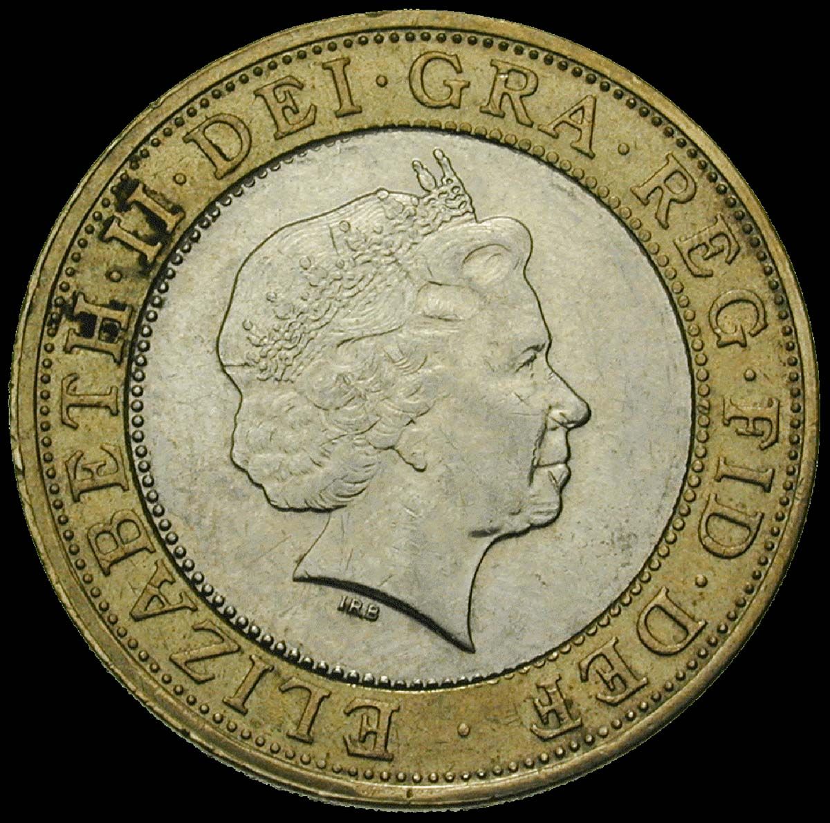 Regatul Unit – avers 2 lire 1998 imagine obtinuta prin bunavoința Money Museum Zurich copy