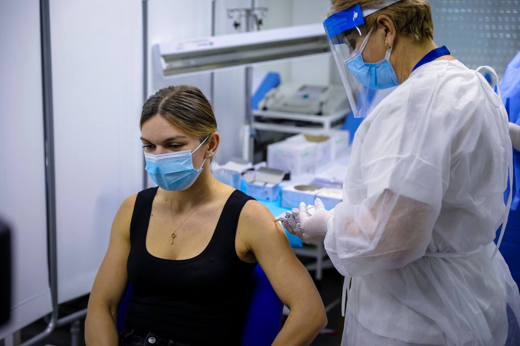 Simona Halep s-a vaccinat