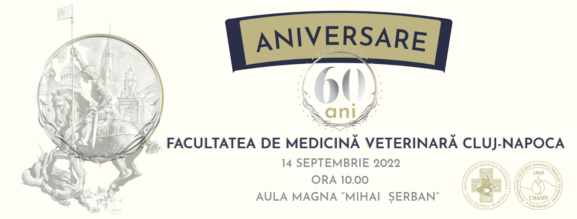 USAMV Cluj-Napoca: Facultatea de Medicină Veterinară aniversează 60 de ani