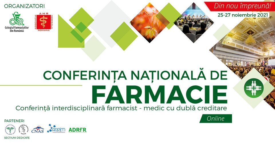 Conferința Națională de Farmacie are loc în perioada 25-27 noiembrie