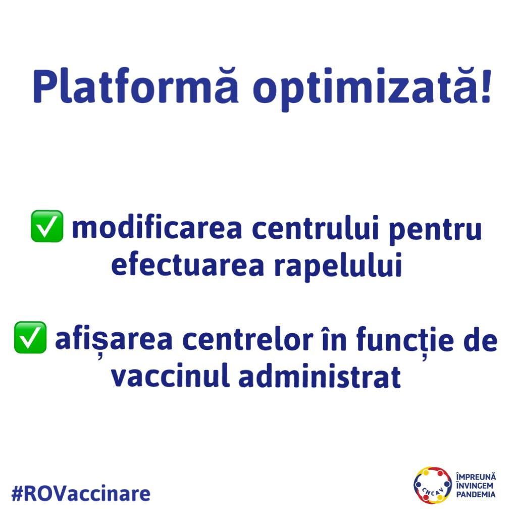 platforma vaccinare optimizata