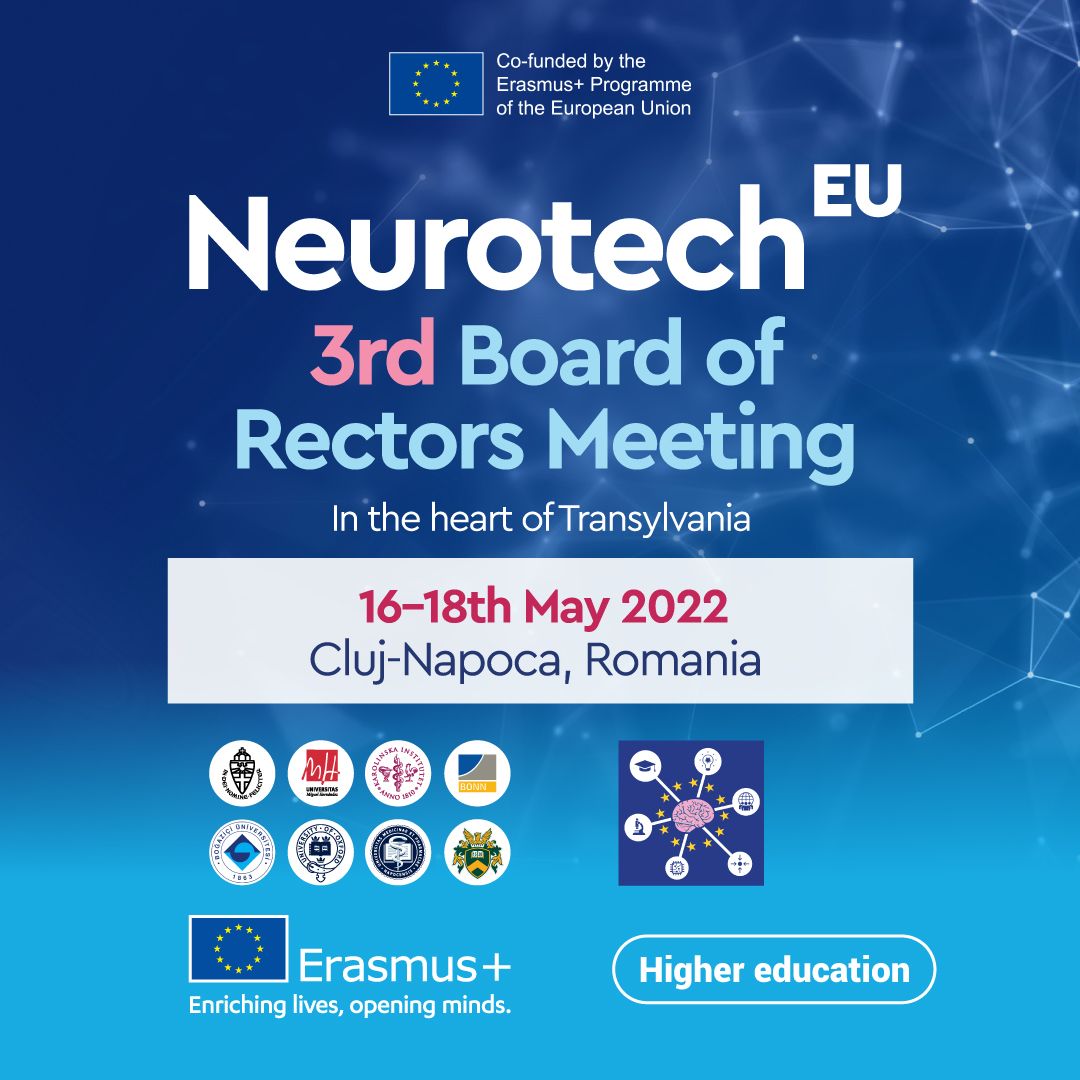 UMF Cluj găzduiește a treia ediție a reuniunii rectorilor din consorțiul Neurotech EU
