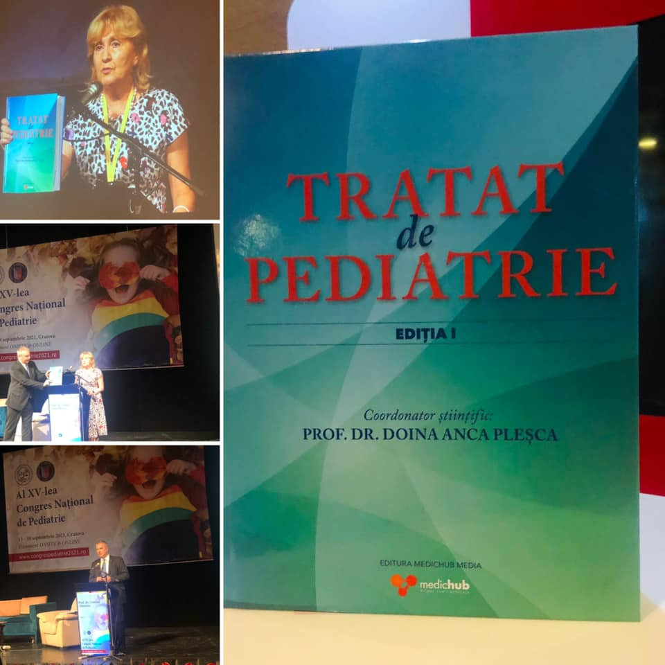 Nou: Tratat de pediatrie, coordonat de prof. univ. dr. Doina Anca Pleșca și editat de MedicHub