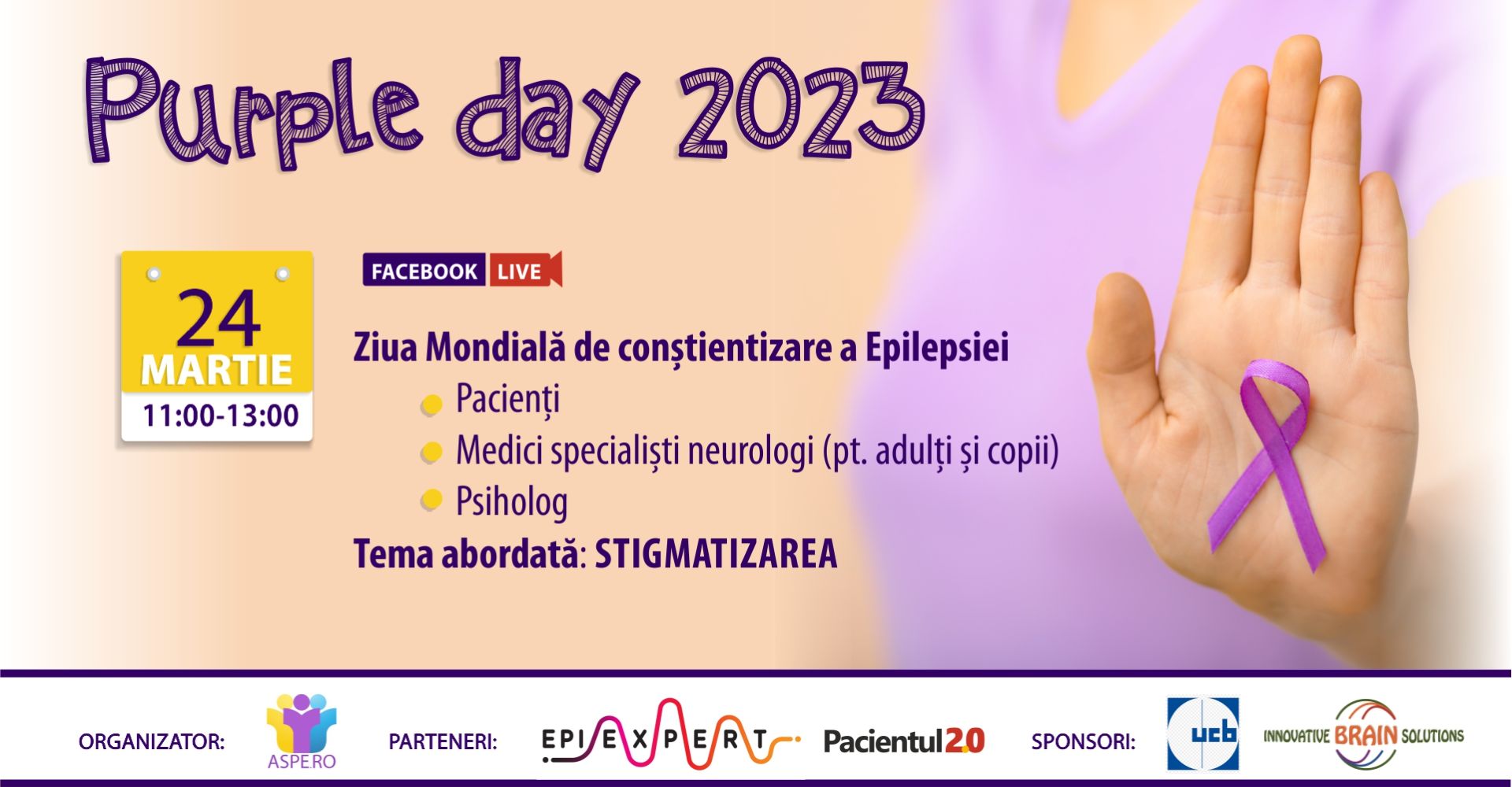 Eveniment live pe Facebook, pe tema stigmatizării persoanelor cu epilepsie