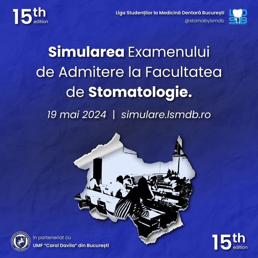 UMFCD: Simularea examenului de admitere la Facultatea de Stomatologie 