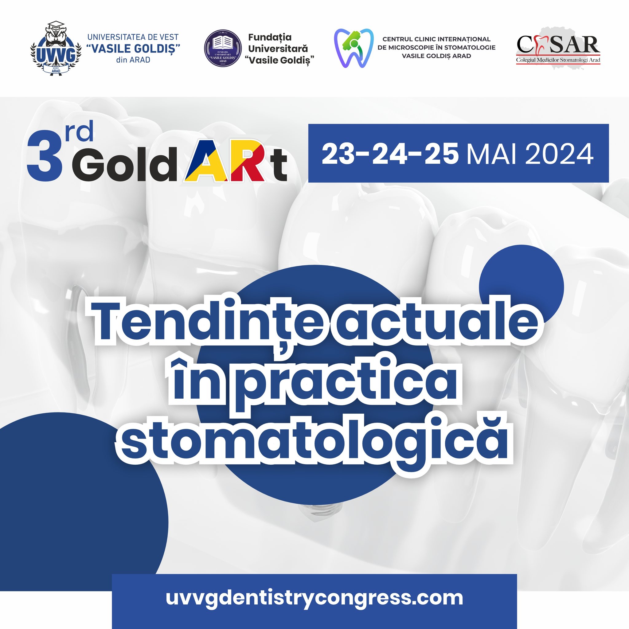 Congresul de Stomatologie GOLDART se va desfășura în perioada 23-25 mai 