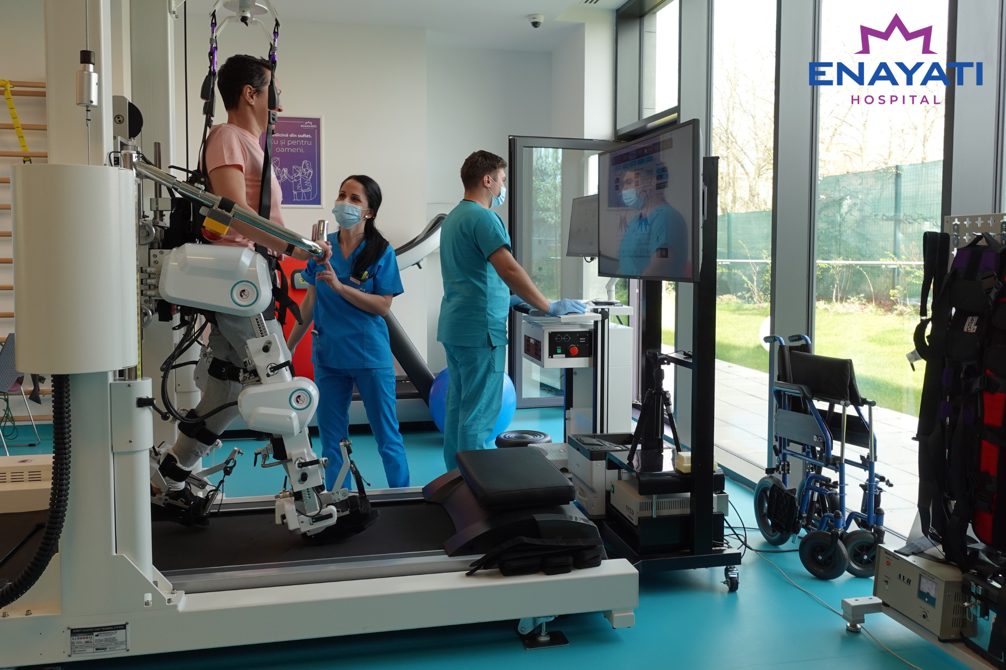  #roboterapeut, un aparat de top din Enayati Hospital, care te ajută să mergi mai departe, mai ușor! 