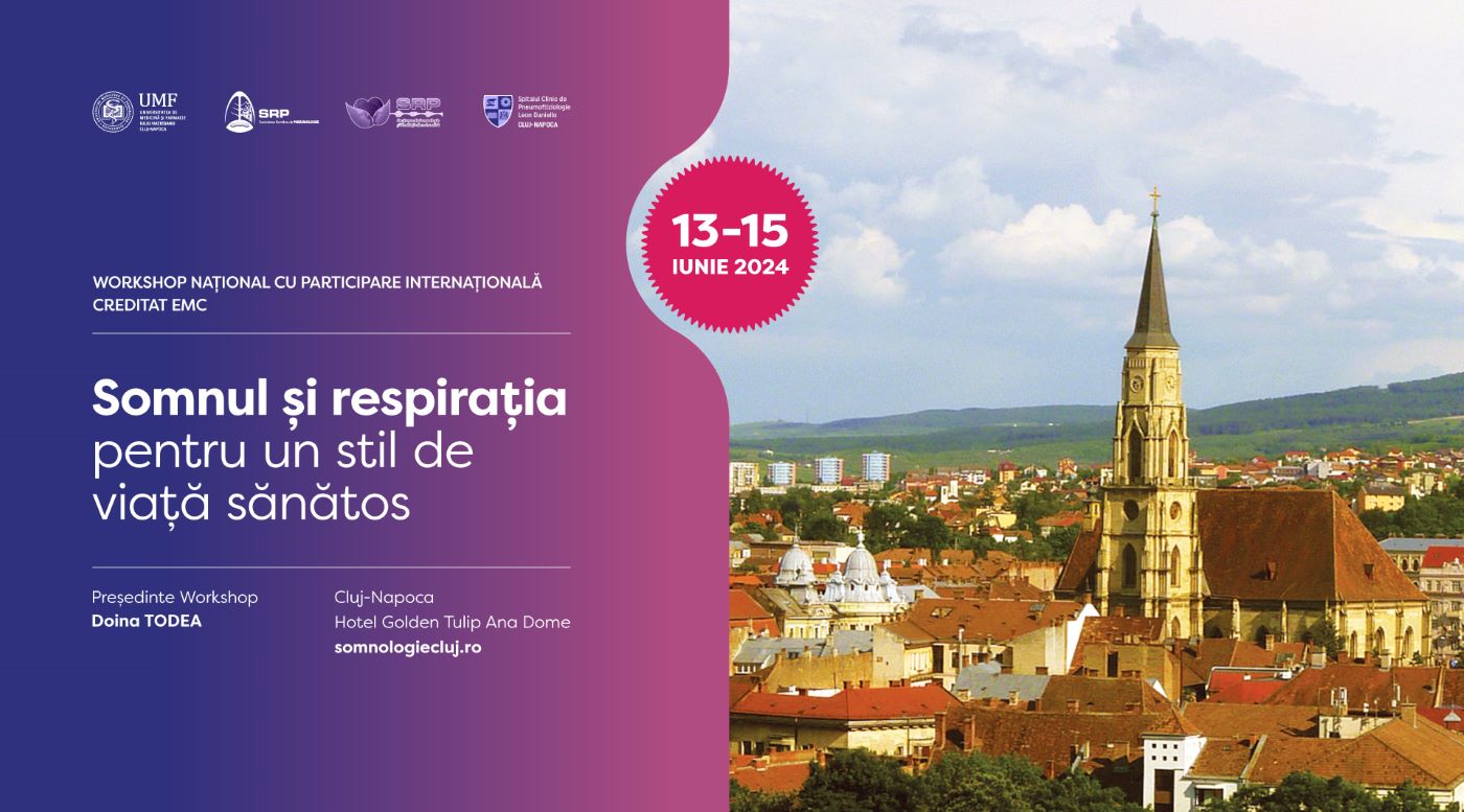 Conferința Națională „Somnul și Respirația” va avea loc în perioada 13-15 iunie 